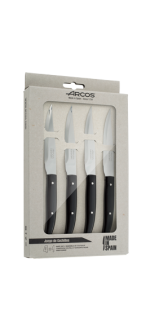 4 Pcs. Black Steak Knives Set 